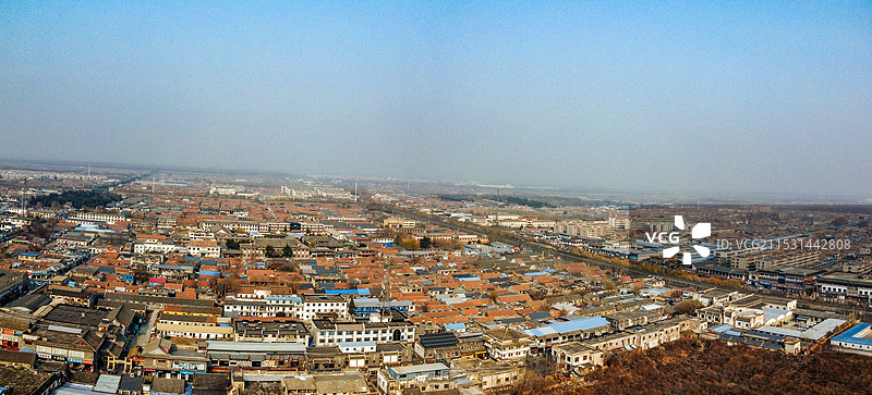曲阜 曲阜明故城 富良商务中心 秉礼南路 孔庙 航拍图片素材