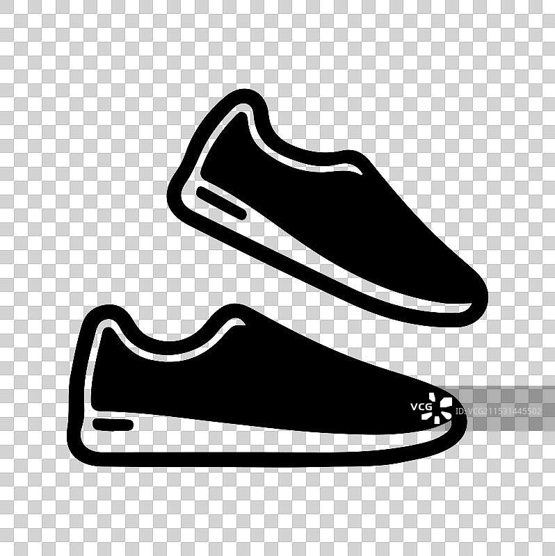 鞋子轮廓图片素材