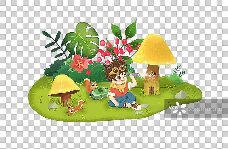 森林探险图片素材