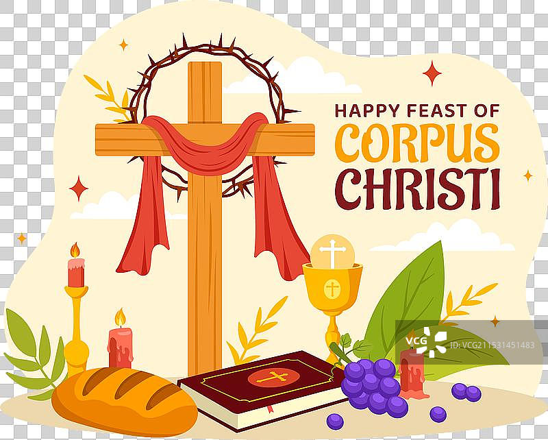 基督圣体节的天主教宗教活动图片素材