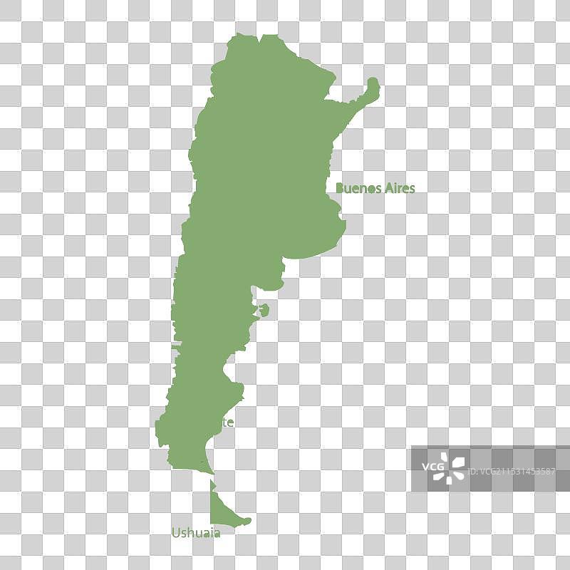 阿根廷国家地图图片素材