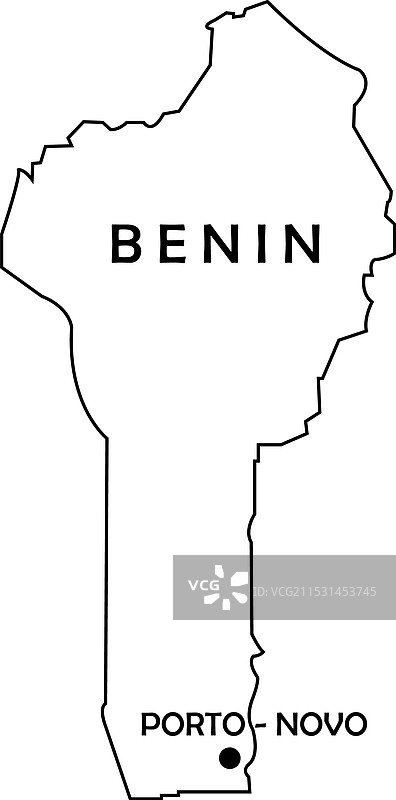 贝宁地图图片素材