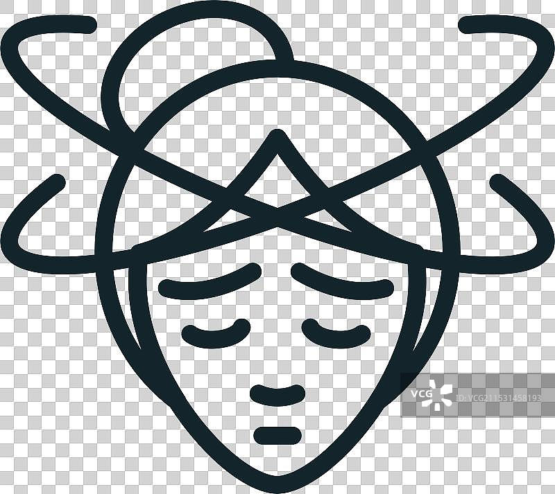 一位遭受焦虑和困惑的女性图片素材