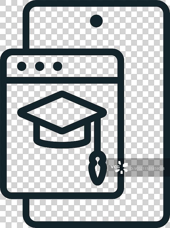 这个简约线条艺术图标代表了这个概念图片素材