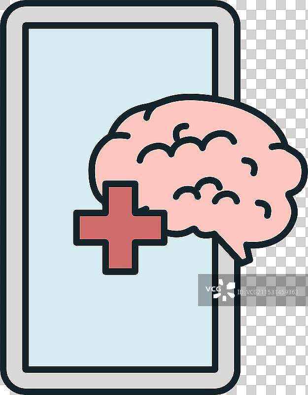 智能手机显示用于改善的医疗应用程序图片素材