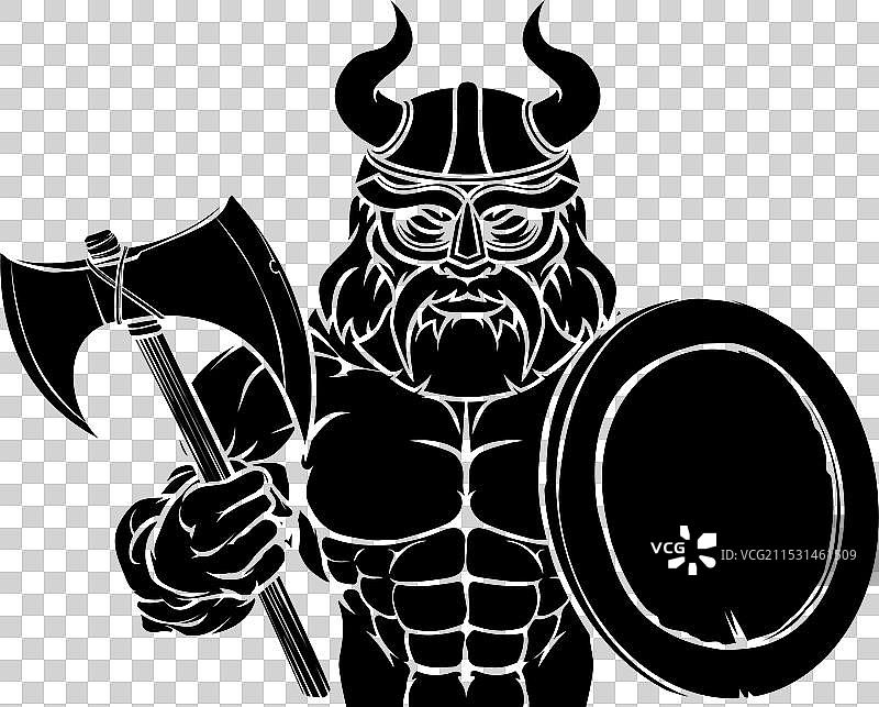 维京战士吉祥物图片素材