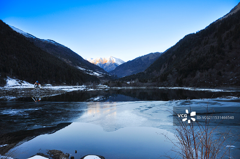 阿坝达古冰川风景名胜区图片素材