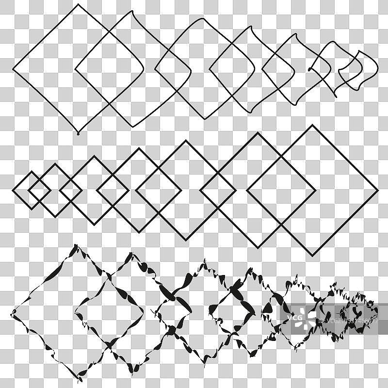 抽象的钻石形状几何图案图片素材