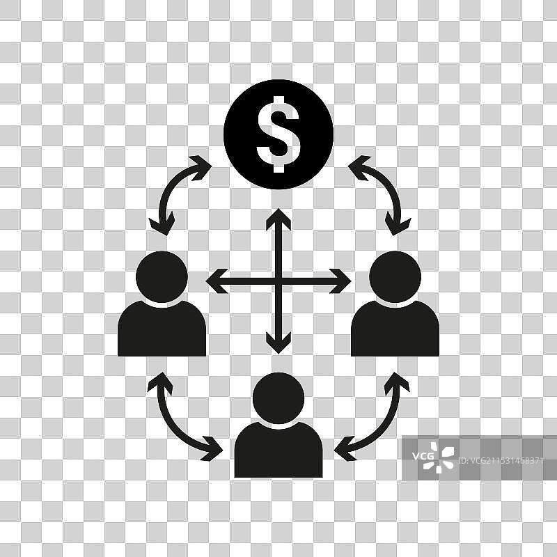 金融交易概念与货币流通图片素材