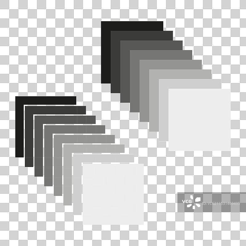 单色渐变方块抽象几何图形图片素材