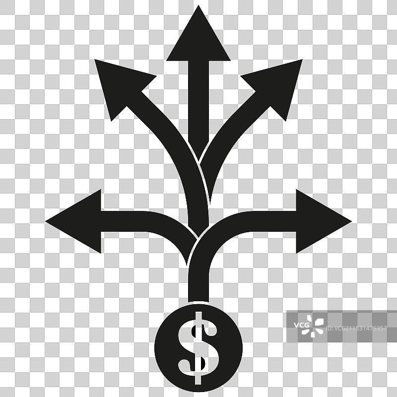 箭头方向图标美元符号细节图片素材