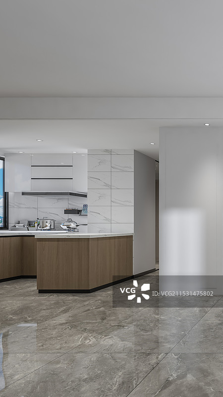 现代风格厨房操作台图片素材