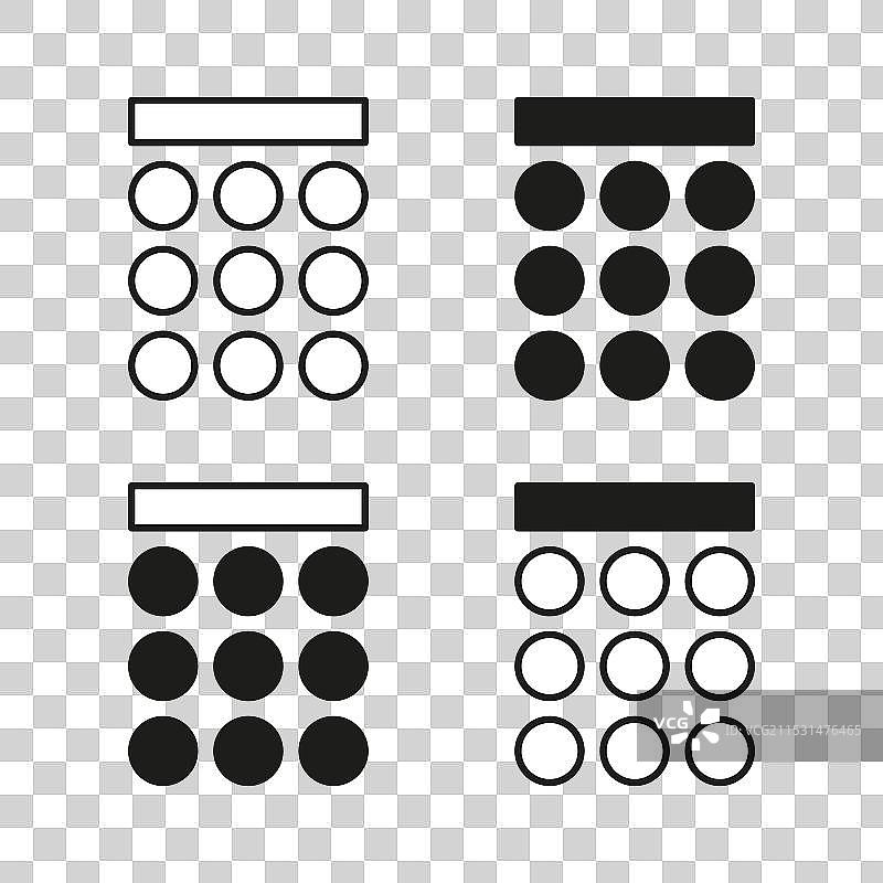 日历图标集，四种不同风格，简单设计图片素材