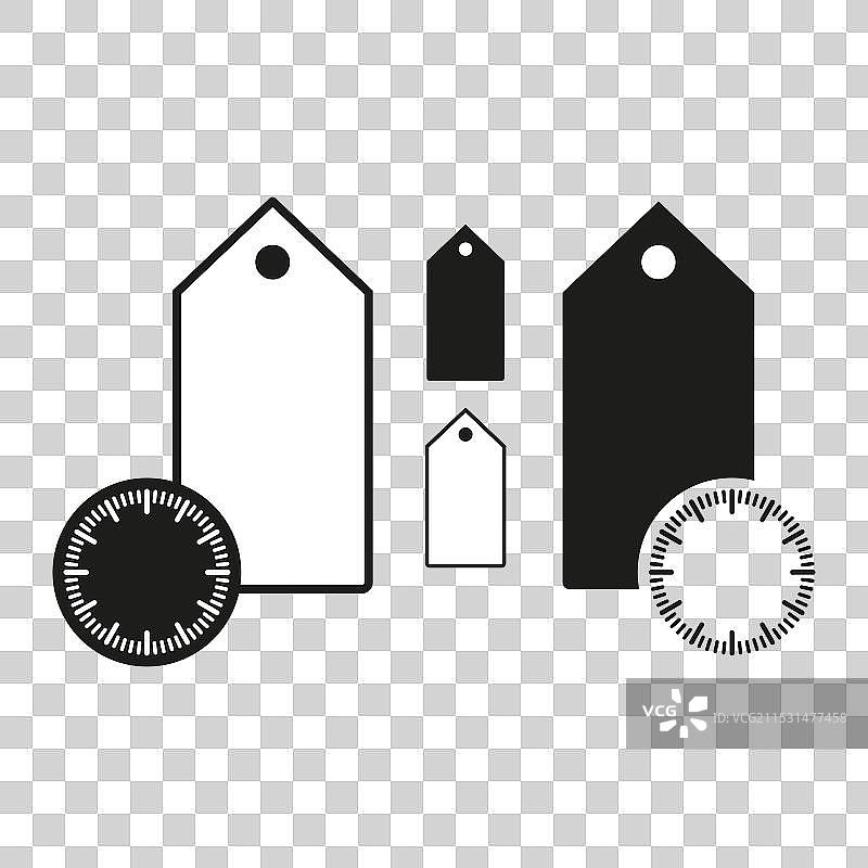 带调节旋钮的价格标签概念促销图片素材