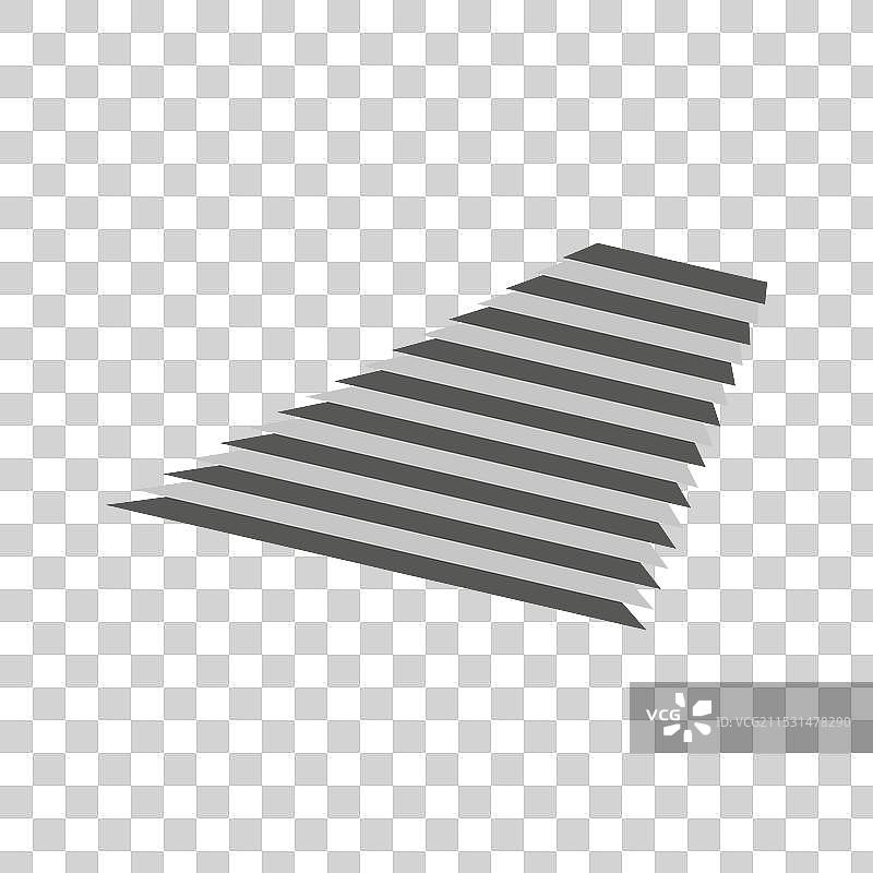 抽象的楼梯步骤图案，几何灰度设计图片素材