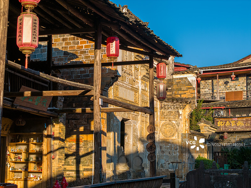 武夷山下梅古民居图片素材