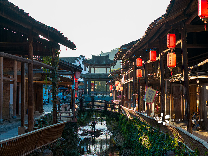 武夷山下梅古民居图片素材