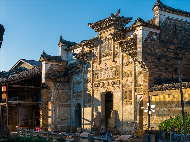 武夷山下梅古民居图片素材