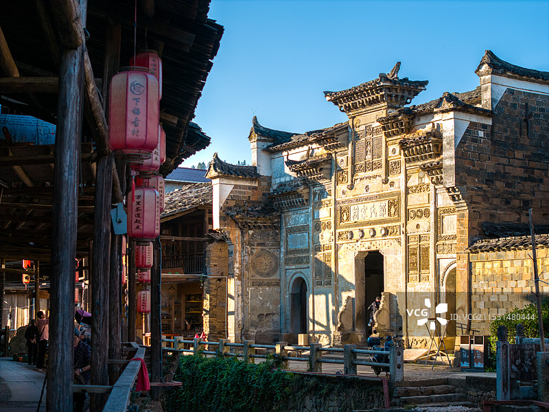 武夷山下梅古民居图片素材