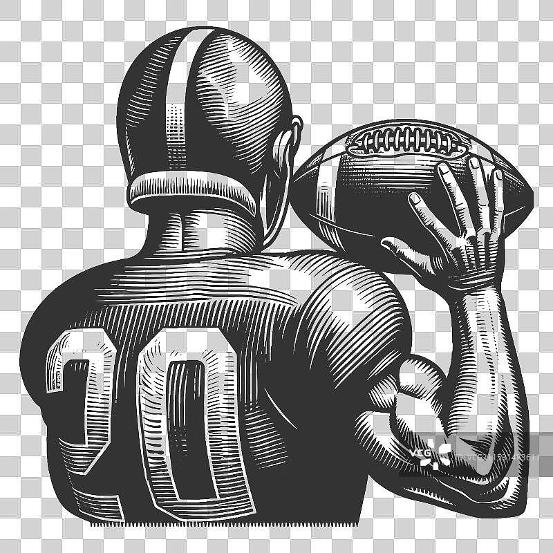 美式足球运动员图片素材