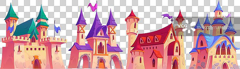 魔法中世纪皇家城堡图片素材