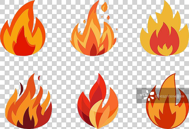 孤立的火焰火灾图片素材