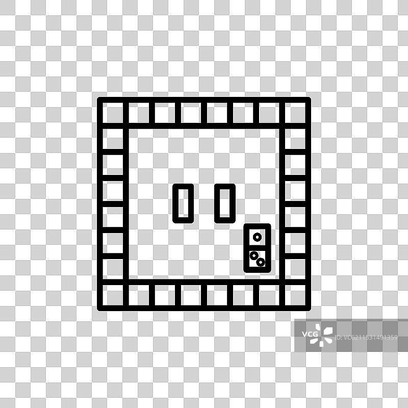 大富翁游戏方块棋盘图标集图片素材