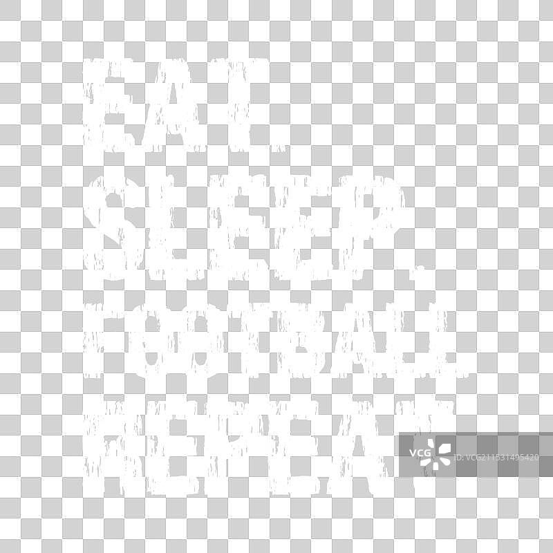 吃、睡、足球、重复图片素材