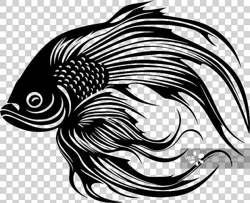 斗鱼 - 极简风格的平面logo图片素材