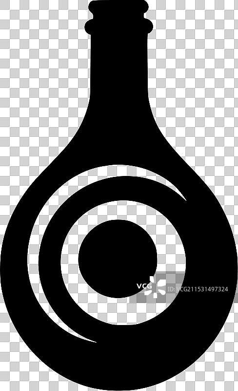 瓶子 - 高质量标志 - 适合T恤使用图片素材