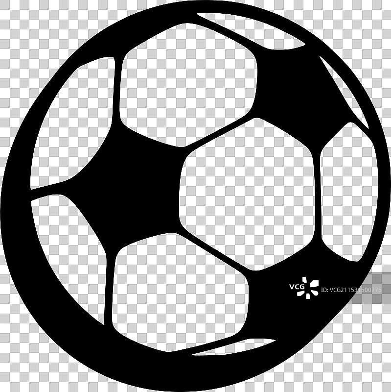 足球 - 极简和扁平化的标志图片素材