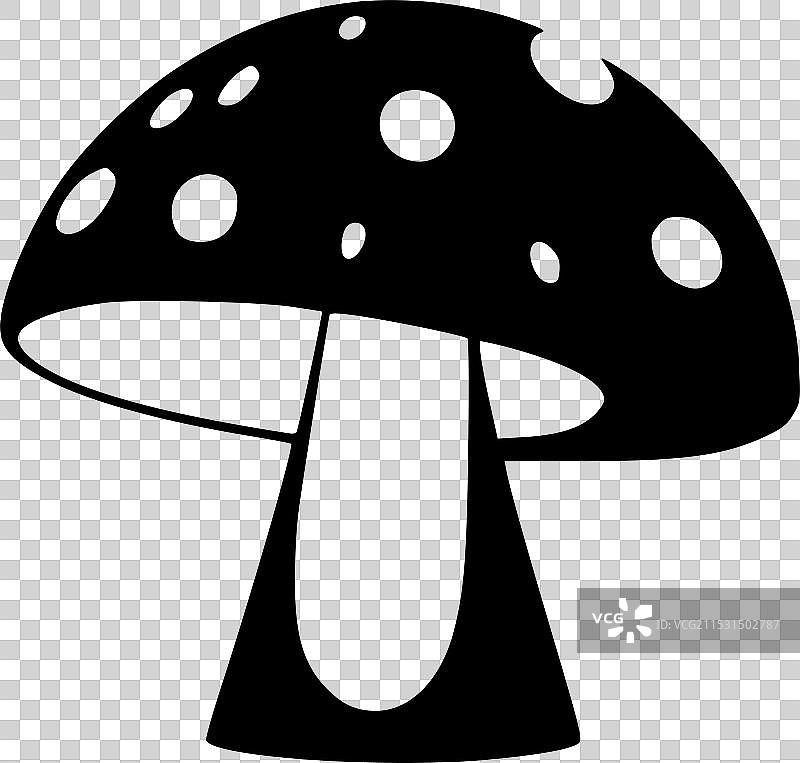 蘑菇 - 极简和简单的轮廓图片素材