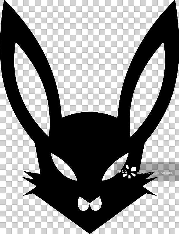 兔子 - 极简和简单的轮廓图片素材