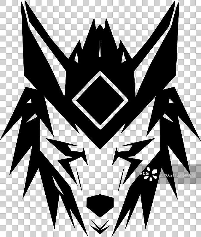 狼 - 极简和简单的轮廓图片素材