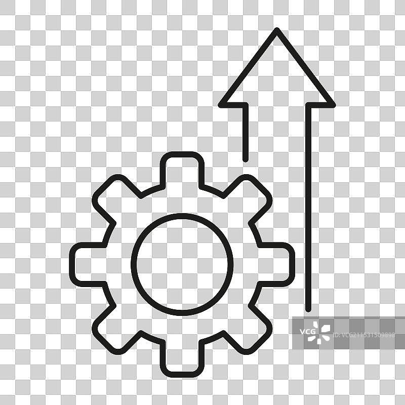 箭头齿轮图标科技符号图片素材