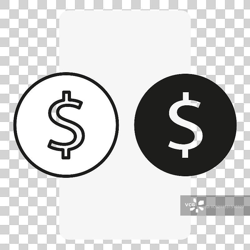 美元图标金融概念图片素材