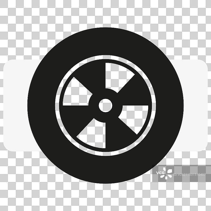 抽象的轮子图标用于网页设计图片素材