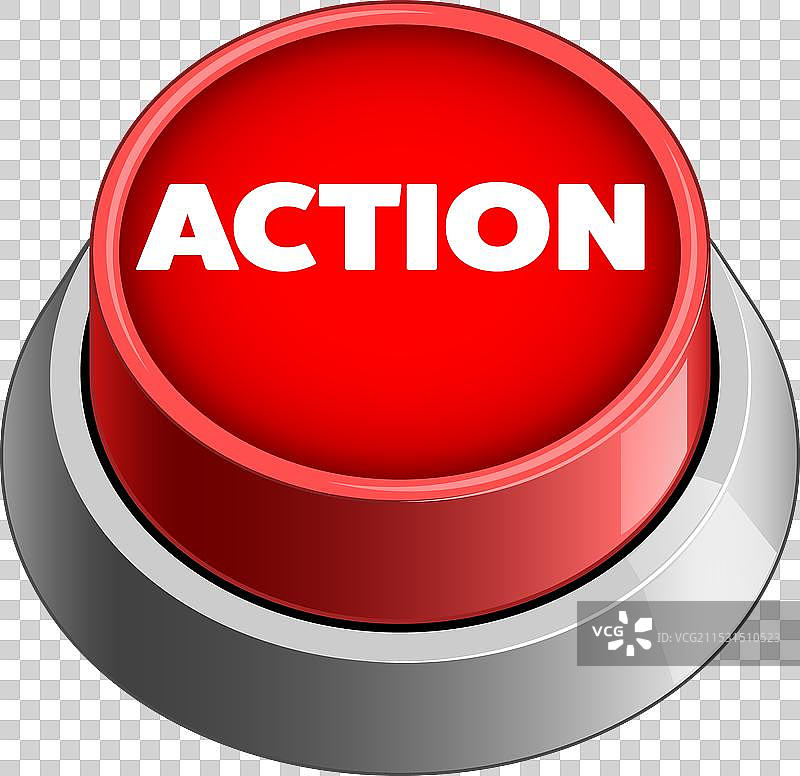 行动红色按钮图片素材
