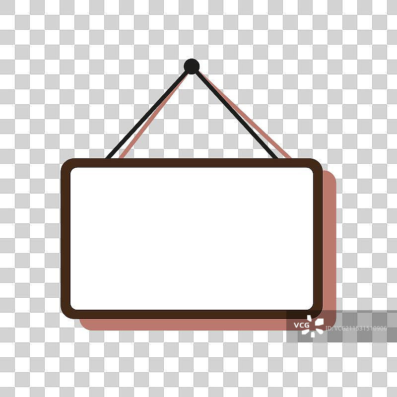 真实的空门牌商务卡片图片素材