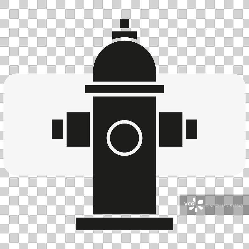 黑色消防栓图标街头艺术图片素材