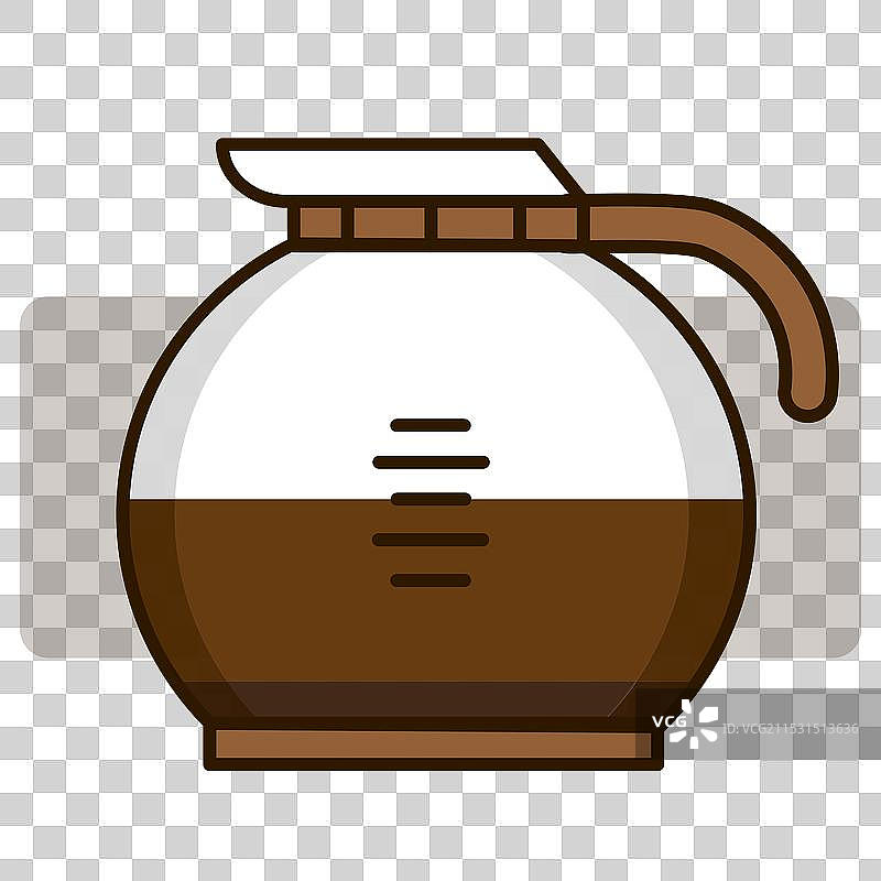 卡通咖啡壶食品准备库存图片图片素材