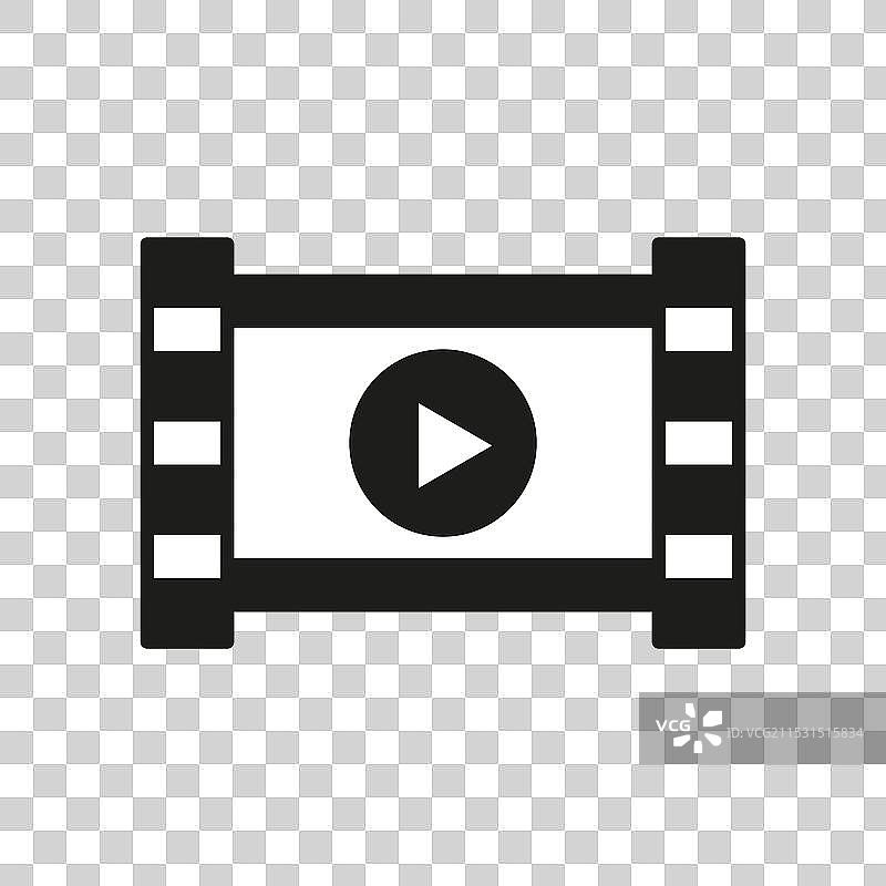 白色背景上的复古胶卷条纹PNG图片图片素材