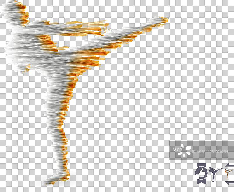 踢拳选手准备发起高踢图片素材