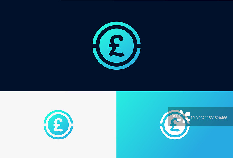 英镑货币符号圆形图标图片素材