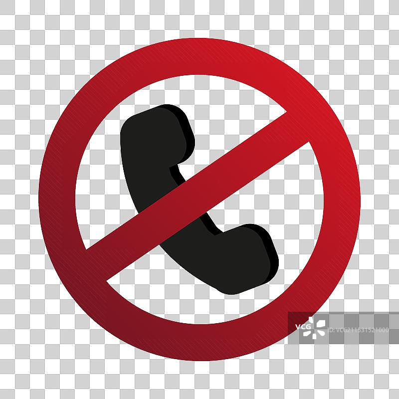 电话图标，手持电话，禁止呼叫，停止，扬声器标志图片素材