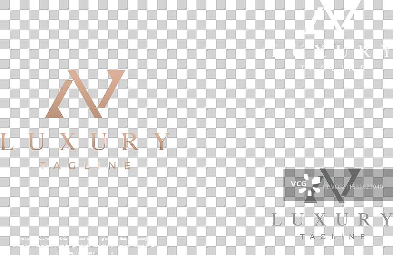 极简风格的字母N标志设计，基于字母N的初始字母V图片素材