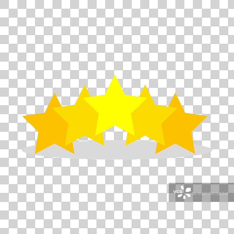 带有黄色星星的客户评价评分图标图片素材