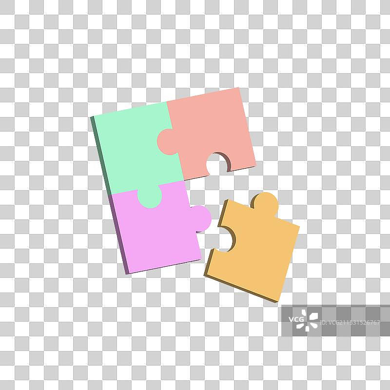 抽象色彩拼图拼图图片素材