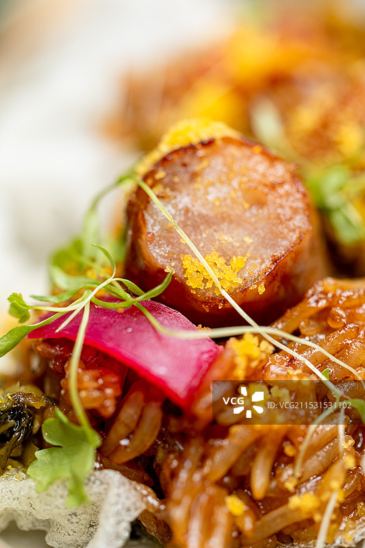 大肠包小肠台式料理台湾菜料理风味烤肠糯米图片素材