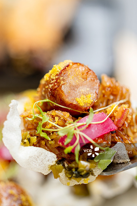 大肠包小肠台式料理台湾菜料理风味烤肠糯米图片素材